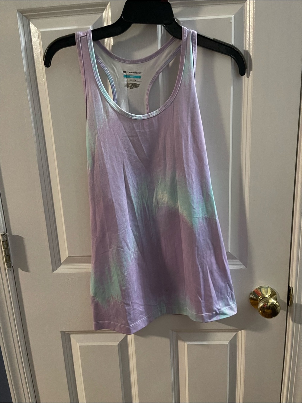 tek gear Lavender and Mint Tie-Dye Racerback Tank Top